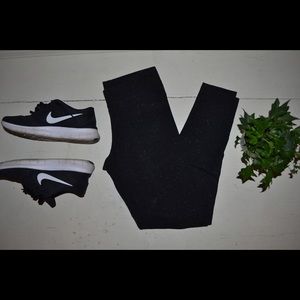 VS PINK!! Black speckled leggings!