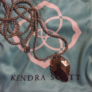 Kendra Scott Corla Necklace in Pyrite/Rhodium