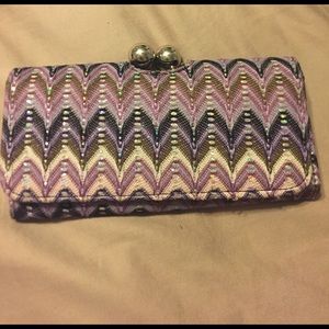 Purple, sparkly wallet
