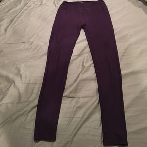 Lularoe OS eggplant solid leggings