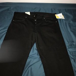 H&M black slim low waist jeans