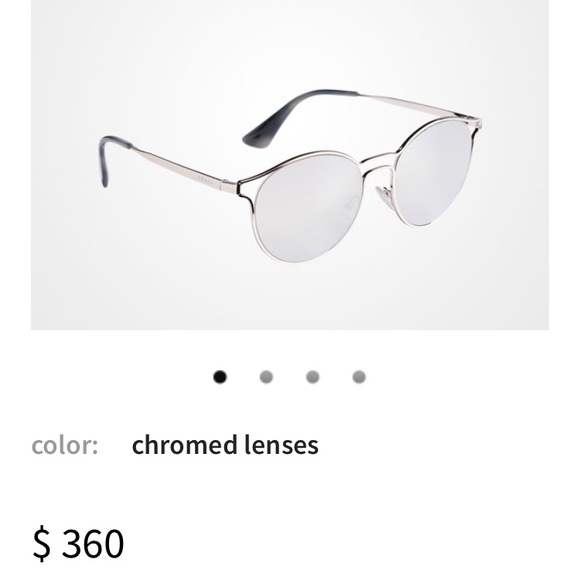 Prada Chromed Sun Glasses with original case