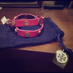 Tory Burch leather wrap bracelet
