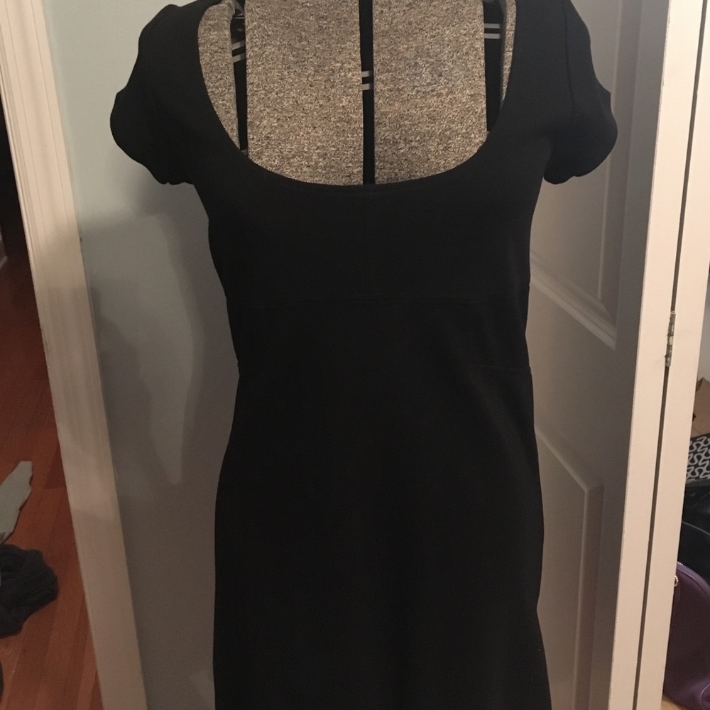 Diane Von Furstenberg black knit dress