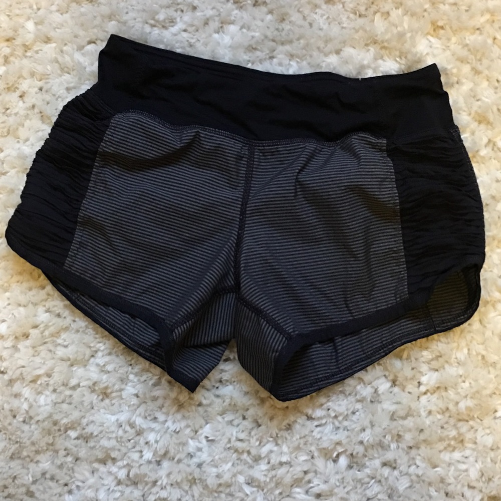 Striped lululemon shorts