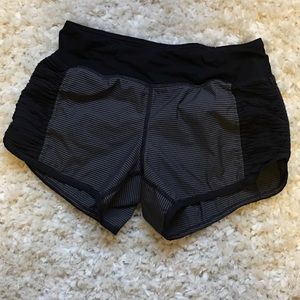 Striped lululemon shorts
