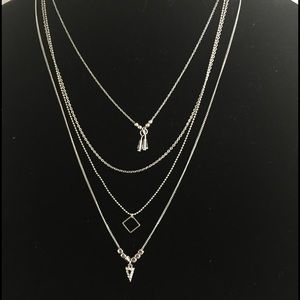 Silver Layered Necklace