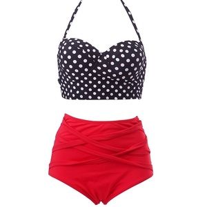 HDE Retro High-waisted Bikini