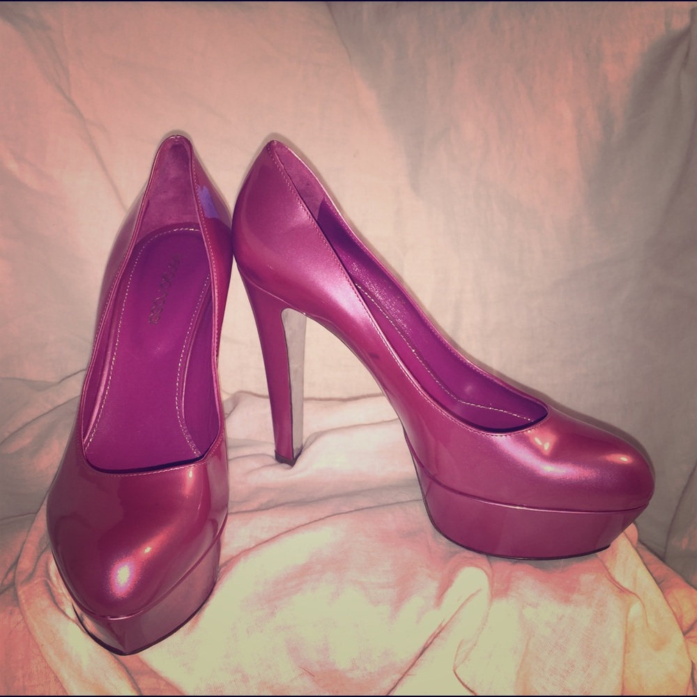 Sergio Rossi Italian made pink platform heels