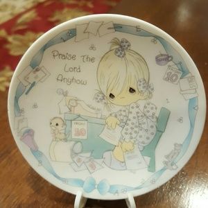 Precious Moments Small Plate with stand