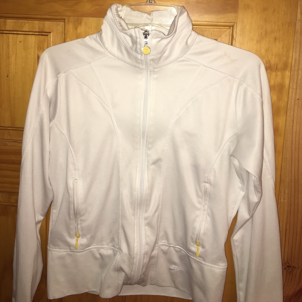 White Nike drift zip up jacket
