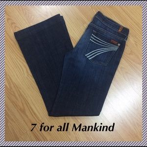27 x 30.25" - 7 for all Mankind Dojo flare jeans