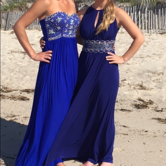 Navy blue prom dress - Picture 1 of 4