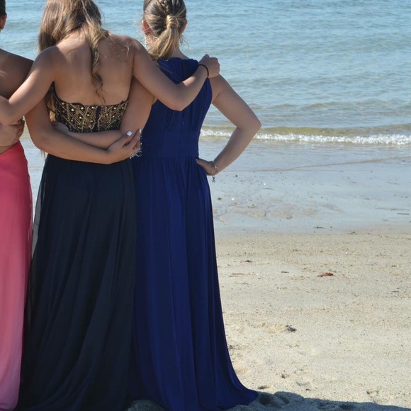 Navy blue prom dress - Picture 4 of 4