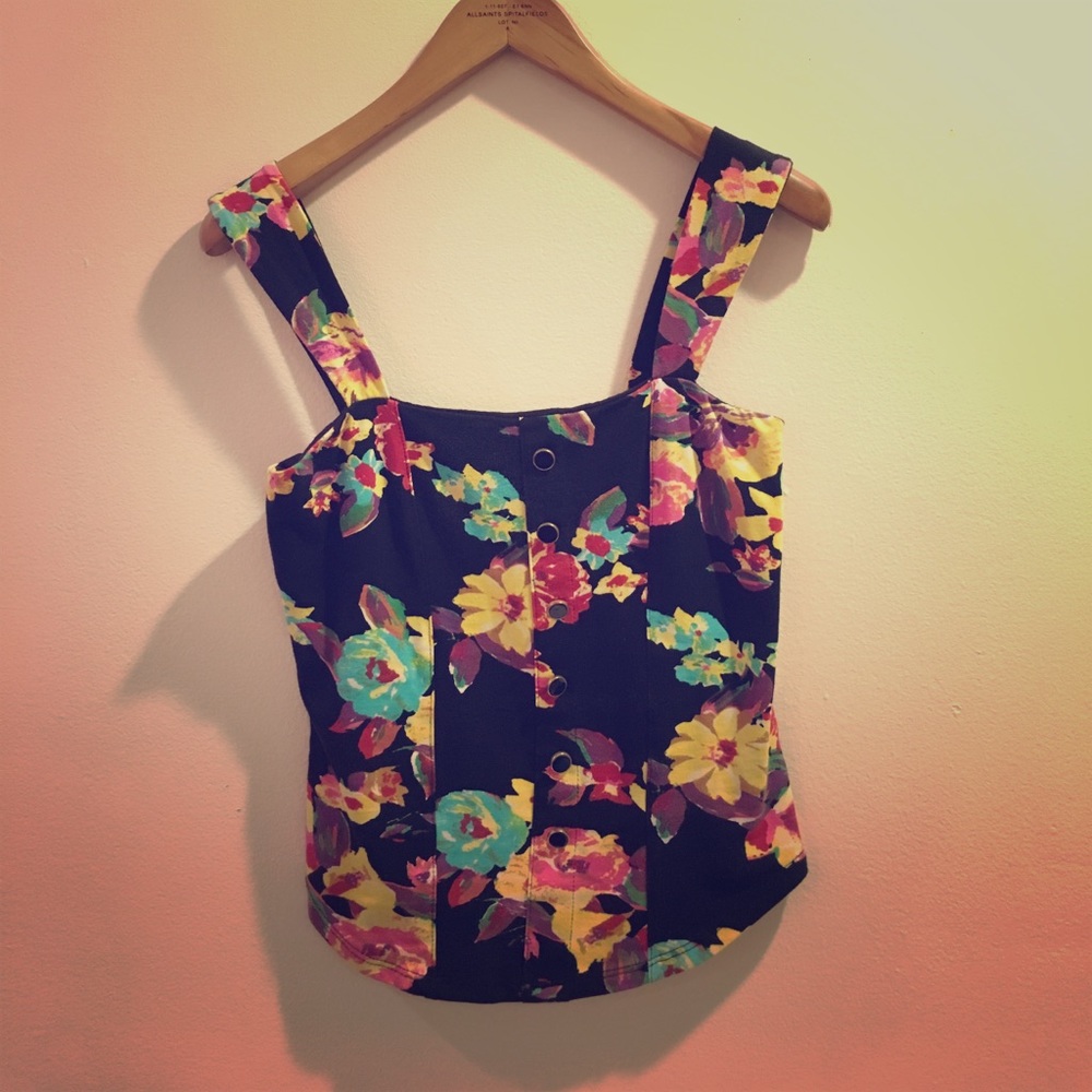 Flower crop top