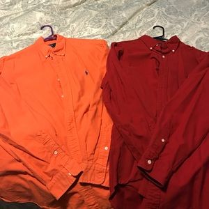 Two Ralph Lauren Button Down