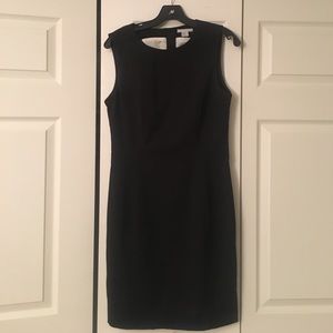 Fitted black little black dress