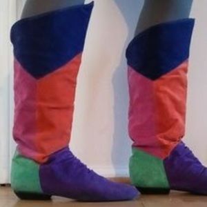 Passport Suede Patchwork Boots