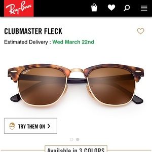 New RayBan Clubmaster glasses in original case