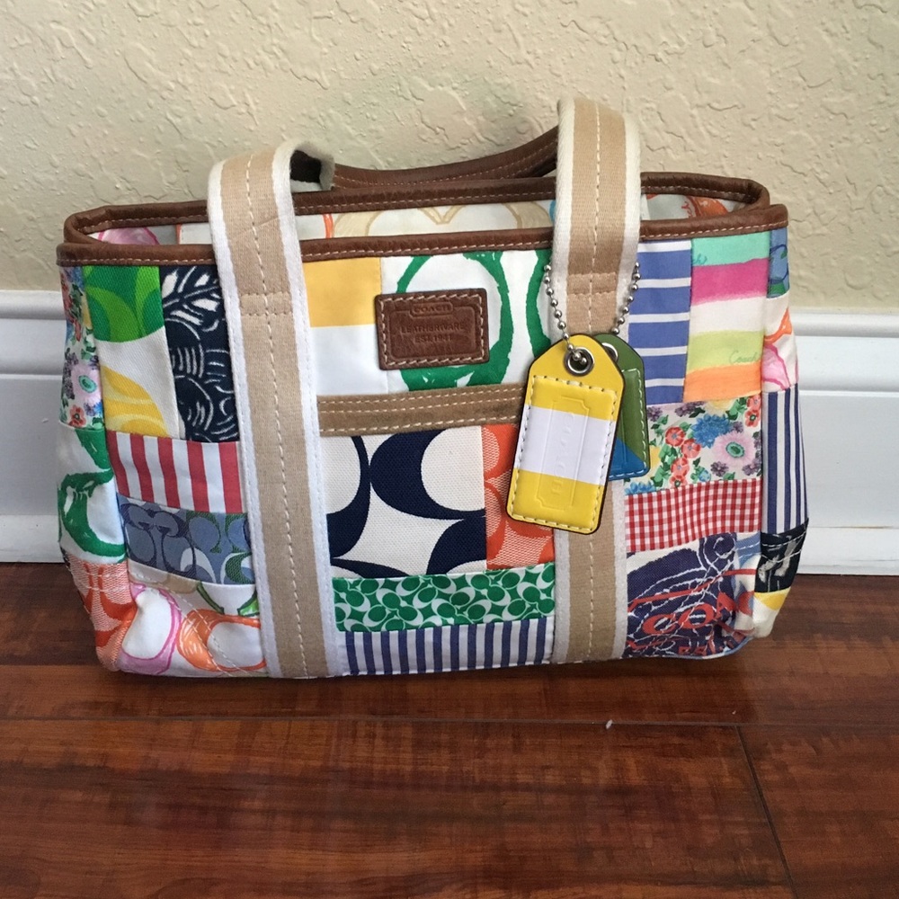Coach Quilt-Pattern Purse