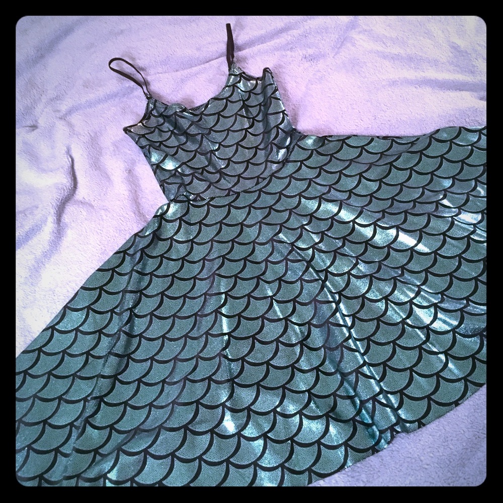 Blackmilk Mermaid Straps Skater Dress XS