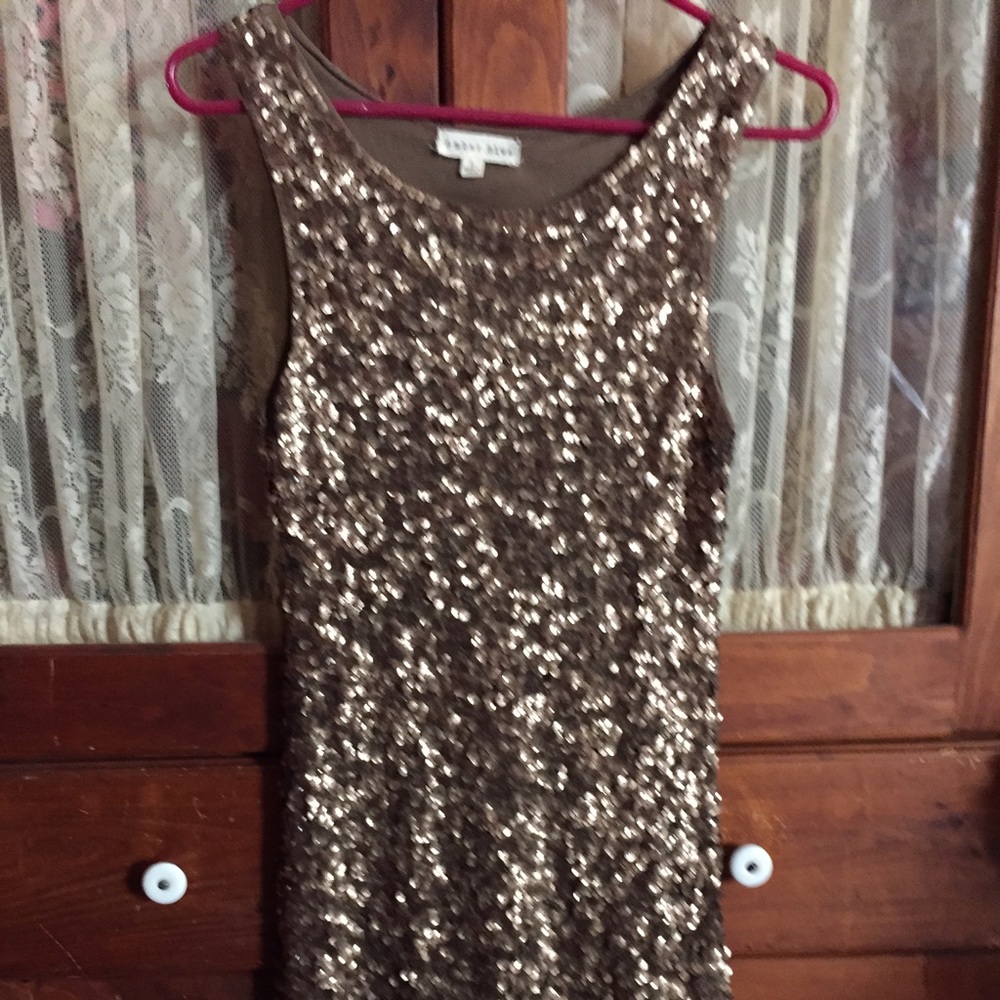 Amber Blue sequin mini dress