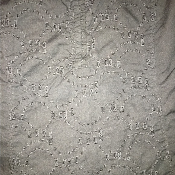 Coldwater Creek Black Eyelet Tank -M - Picture 4 of 6