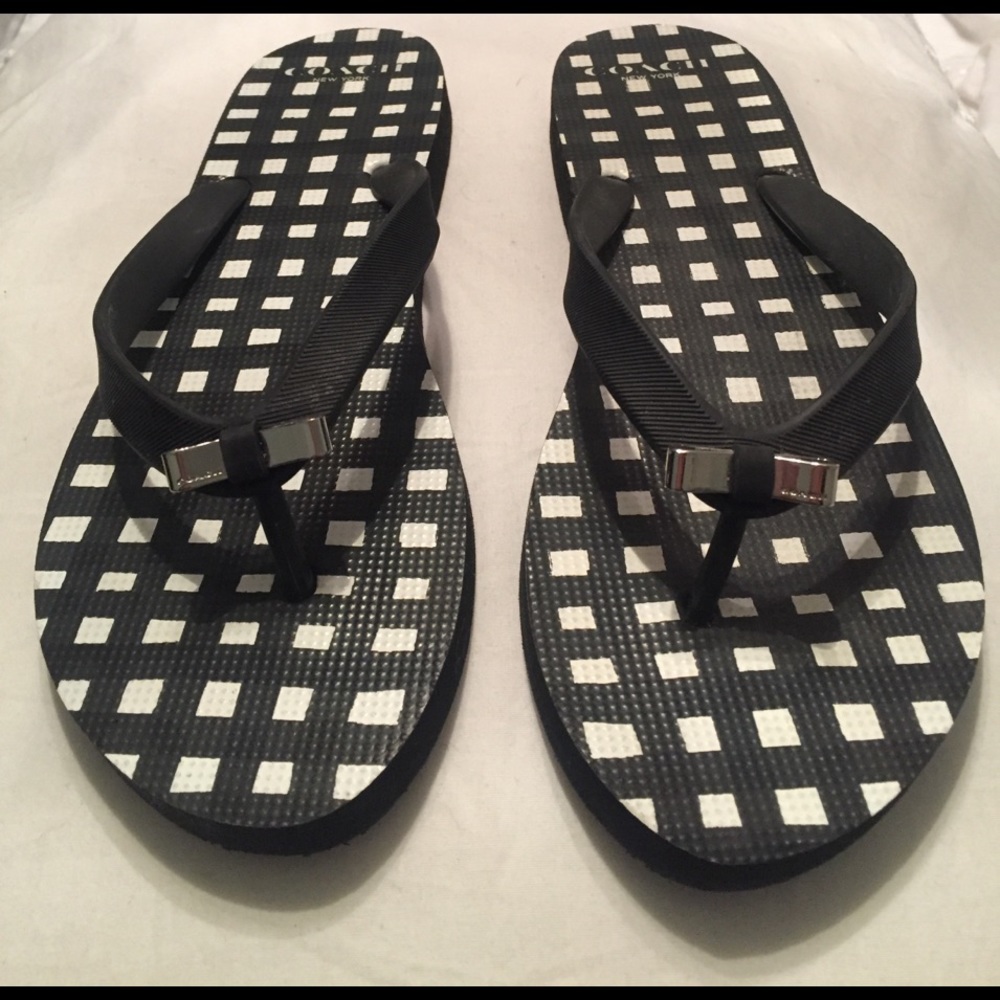 Coach flip flops