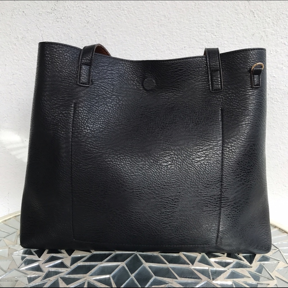 Reversible Leather Tote Bag