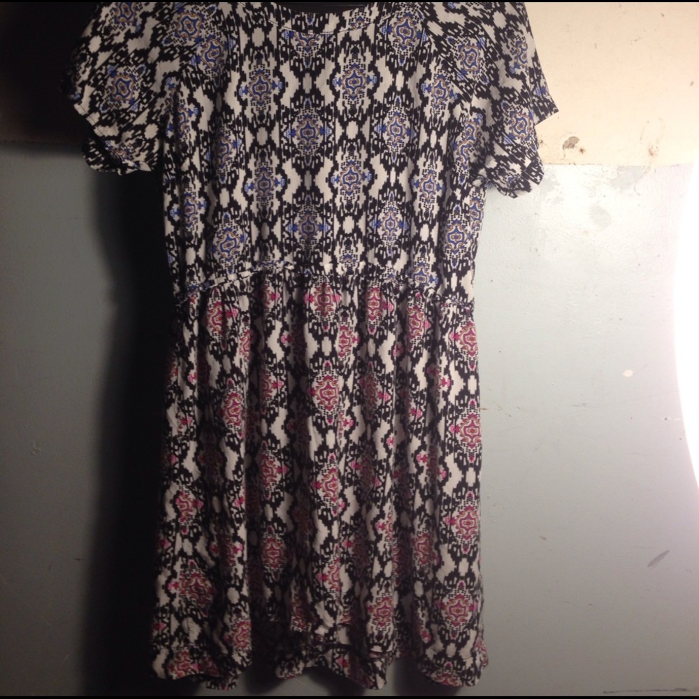 Sans Souchi printed mini dress XS