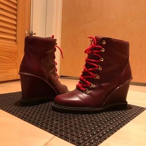 NEW DVT Vintage Wedge Boots