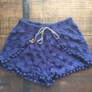 Cute lounge shorts with pompoms!