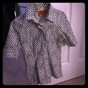 Tory burch short sleeve button down