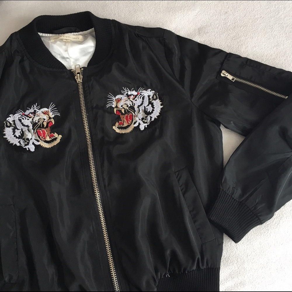 Tiger Bomber Jacket black small