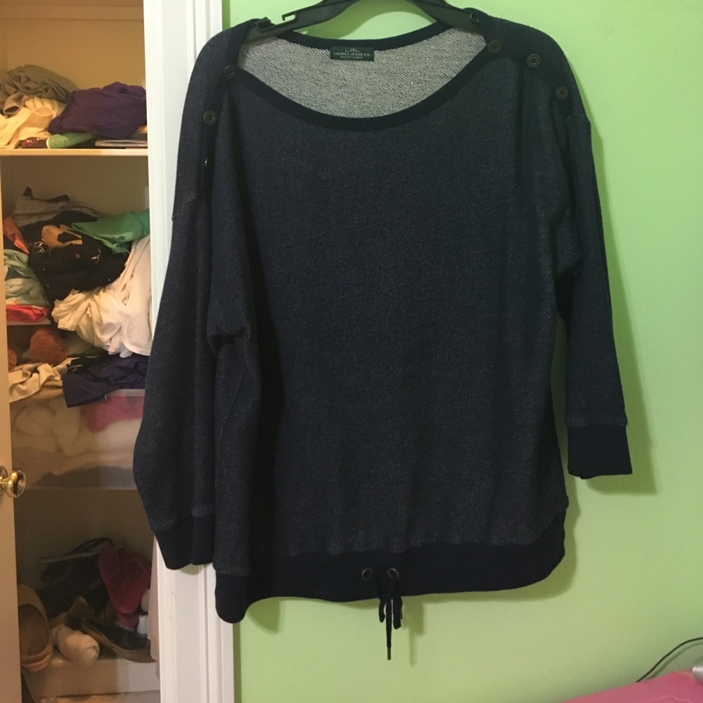 Ralph Lauren dark blue jean colored shirt