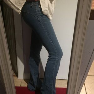 Blue Jean Flare Pants