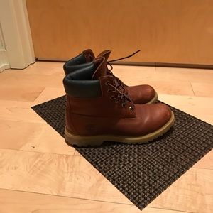 Timberland Red / Brown waterproof worker boots