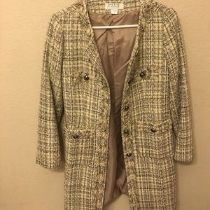 Chloe tweed long jacket