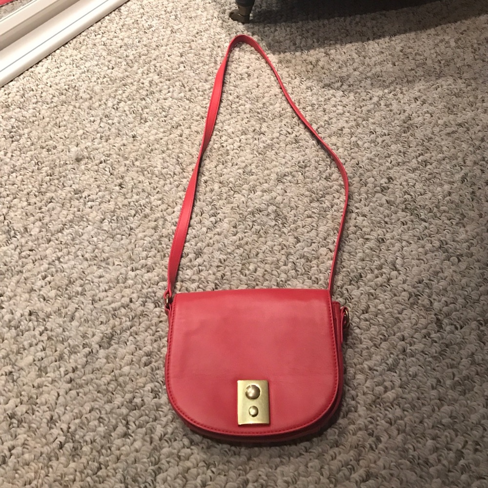 Red J Crew cross body