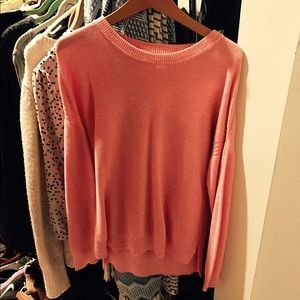 J. Crew pink sweater - gently worn