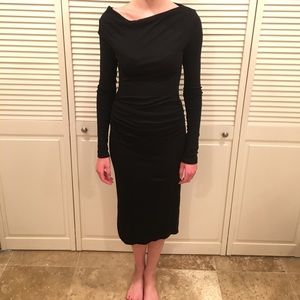 James Perse Black Cotton Dress