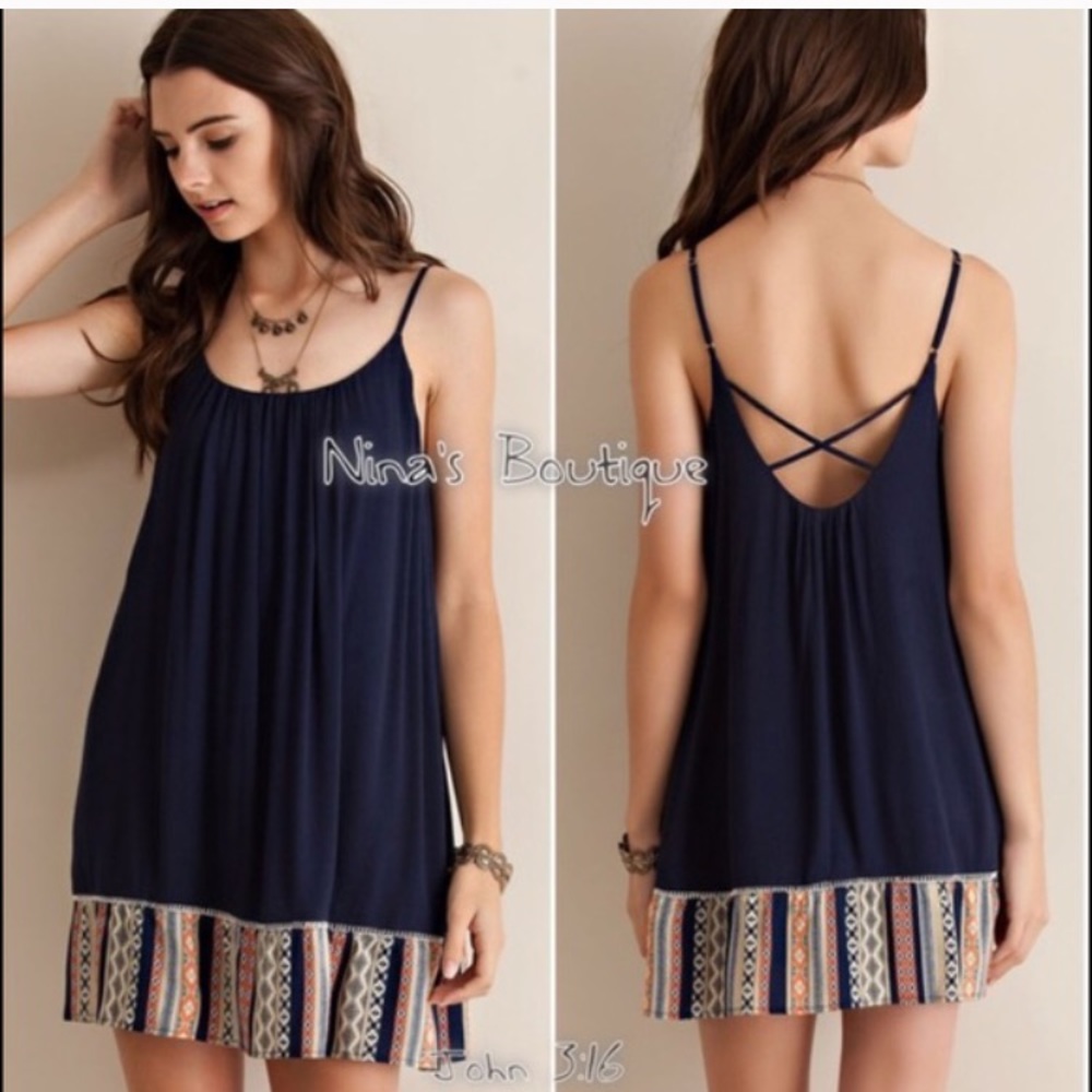Navy Blue Sun dress..