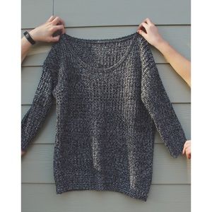 oversized black sweater