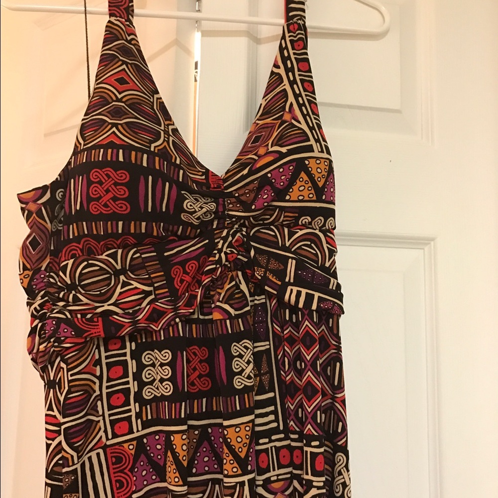 Abstract pattern summer dress