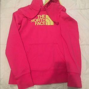 Xs pink north face sweater