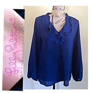 Lilly Pulitzer Navy Blouse