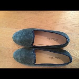 Del Toro velvet flats, womens size 8