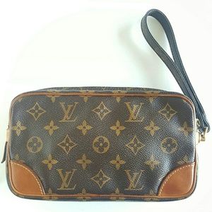 LOUIS VUITTON MARLY DRAGONNE PM CLUTCH BAG