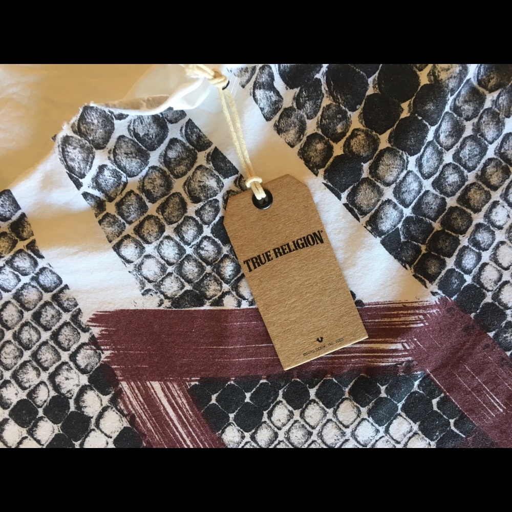 NWT True Religion Geo Python Muscle Tee Tank - Picture 4 of 5