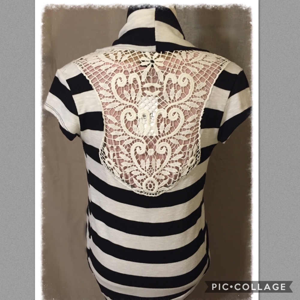Cardigan with lace back
